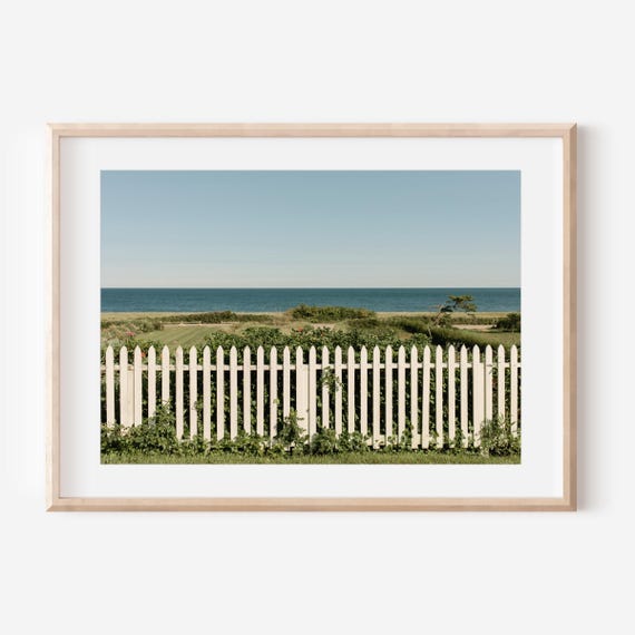 Nantucket Hydrangeas, Cape Cod Coastal Art Print