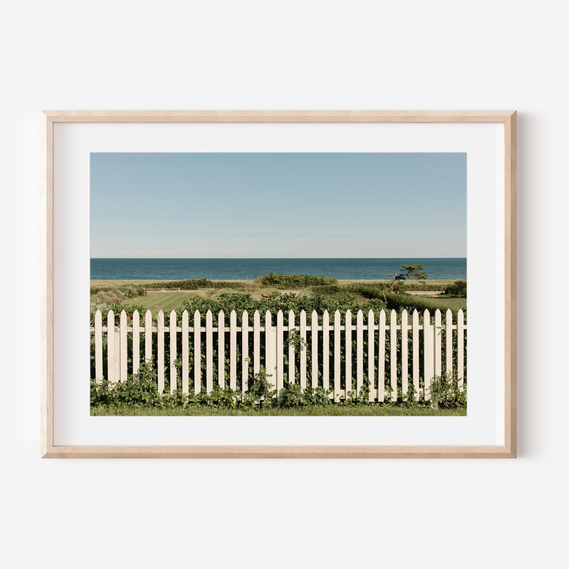 Nantucket Hydrangeas, Cape Cod Coastal Art Print