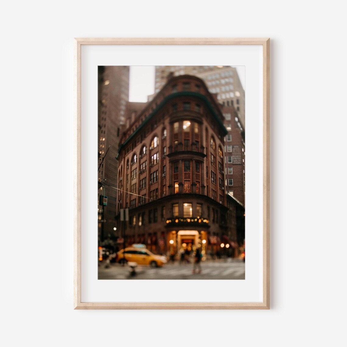 Historic New York City Building Captured in Tilt-Shift Blur Poster