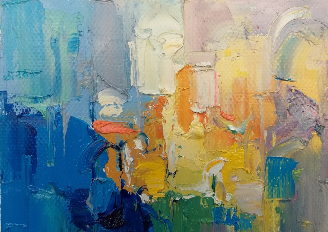 Abstract Oil Painting, Modern Art - Image 2