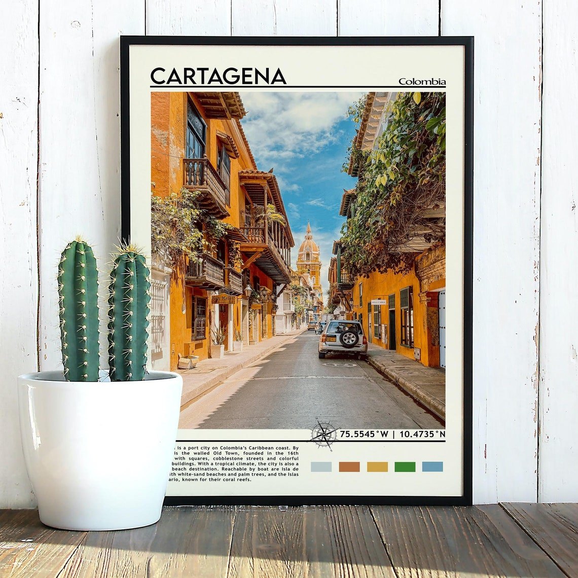 Cartagena Print Cartagena Art Cartagena Poster Cartagena Photo Cartagena Poster Print Cartagena Painting Colombia Poster Vintage Art - Image 3