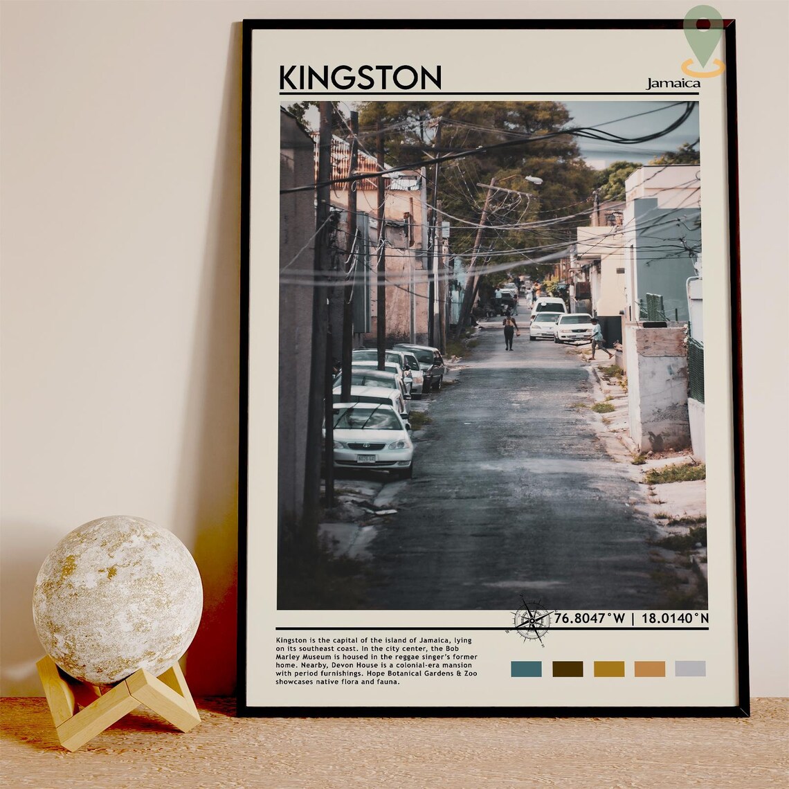 Kingston Print Vintage Poster Kingston Art Kingston Poster Kingston Photo Kingston Poster Print Jamaica Poster Travel Gift - Image 5
