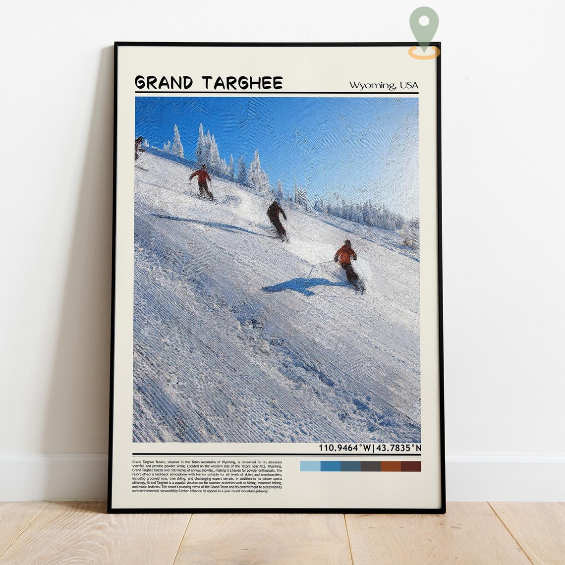 Grand Targhee Print Grand Targhee Wall Art Grand Targhee Poster Grand Targhee Photo Grand Targhee Poster Print Grand Targhee Wyoming - Image 5