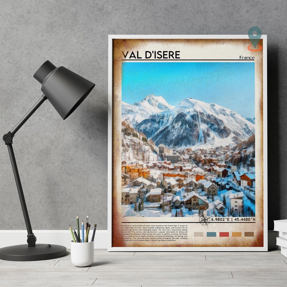Val Disre Print Val Disre Art Val Disre Poster Val Disre Photo Val Disre France Val Disre Painting Val Disre Ski Resort - Image 4