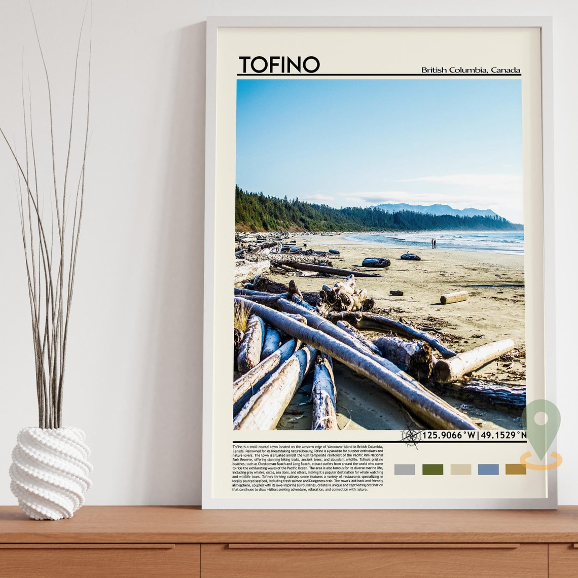 Tofino Print Tofino Poster Tofino Wall Art Tofino Travel Tofino Art Print Tofino Artwork Tofino Photo Tofino Canada Print Tofino Art - Image 3