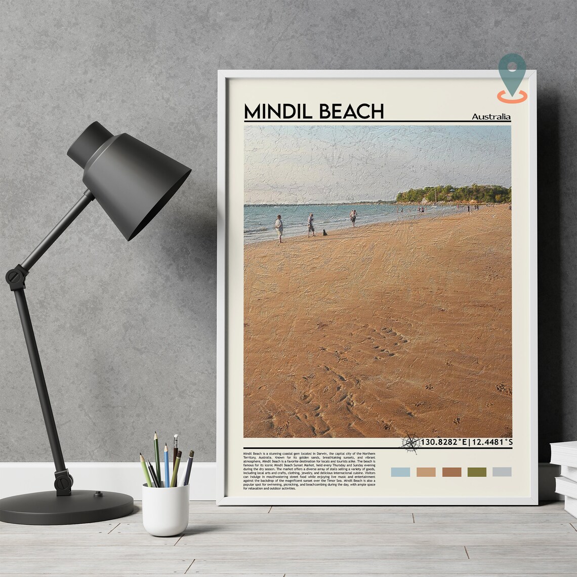 Mindil Beach Australia Golden Sand Sunset Shore Travel Poster - Image 5