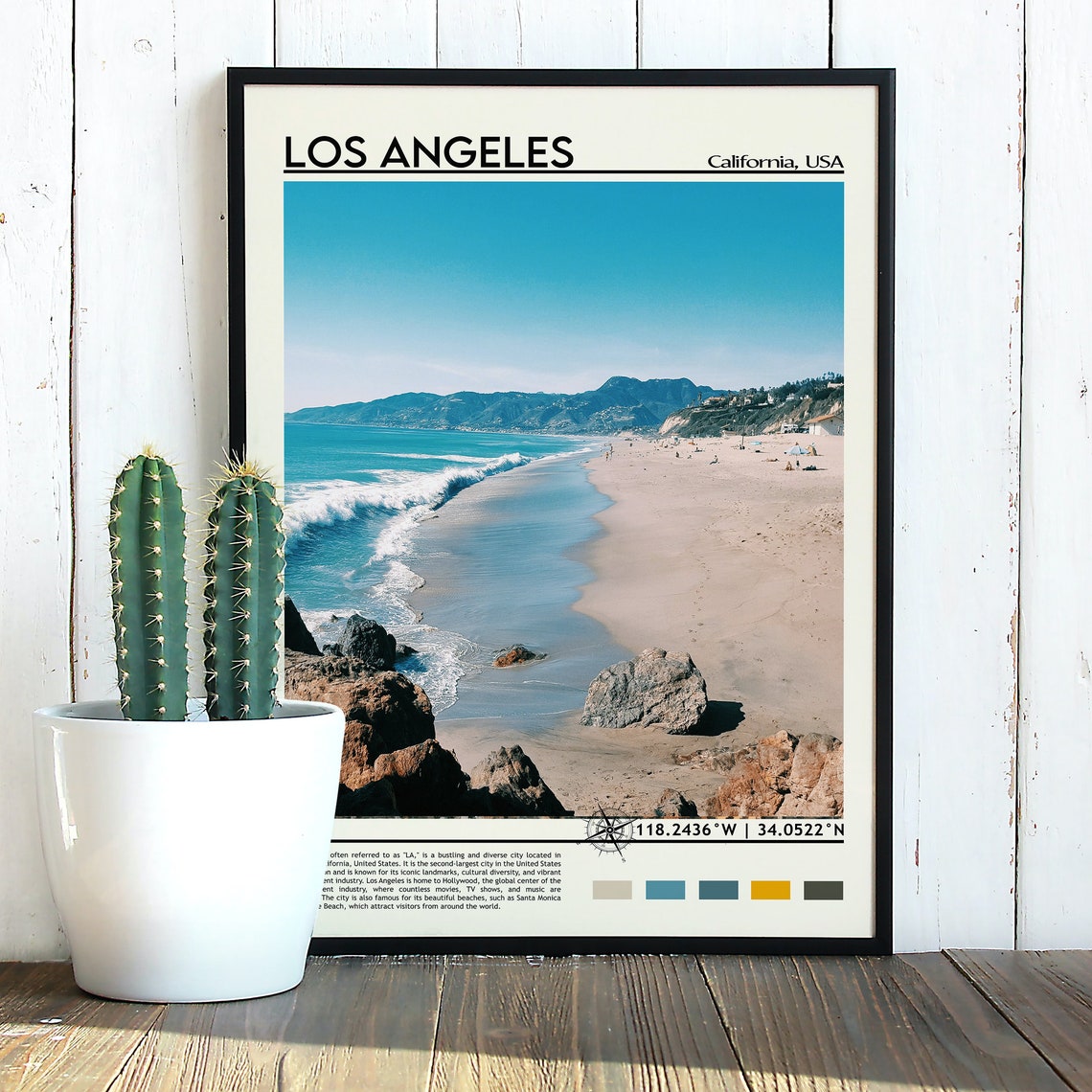 Los Angeles Print Los Angeles Poster Los Angeles Wall Art Los Angeles Travel Los Angeles Art Print Los Angeles Art California Print - Image 2