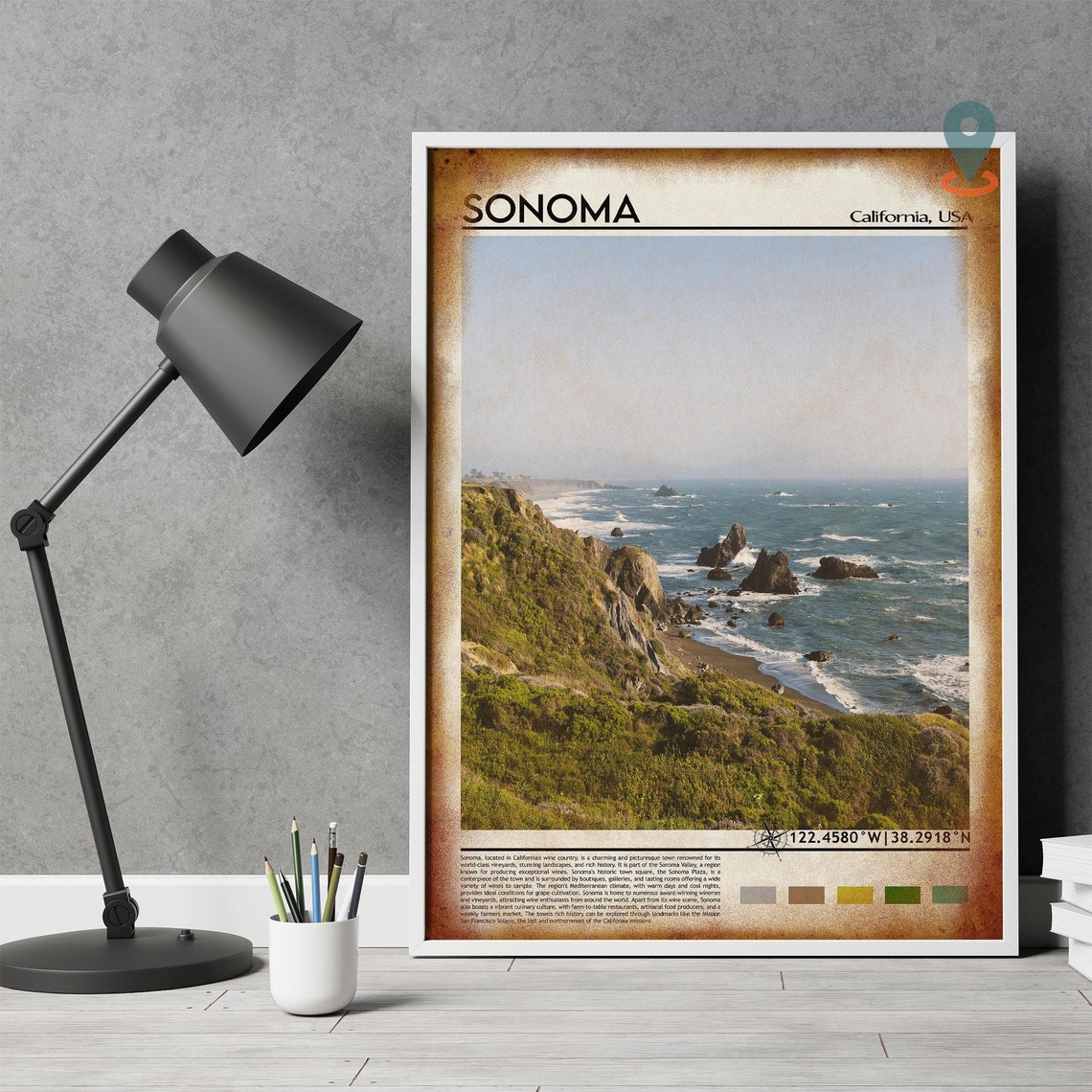 Sonoma Print Sonoma Poster Sonoma Wall Art Sonoma Travel Sonoma Art Print Sonoma Artwork Sonoma Photo Sonoma California Print - Image 4