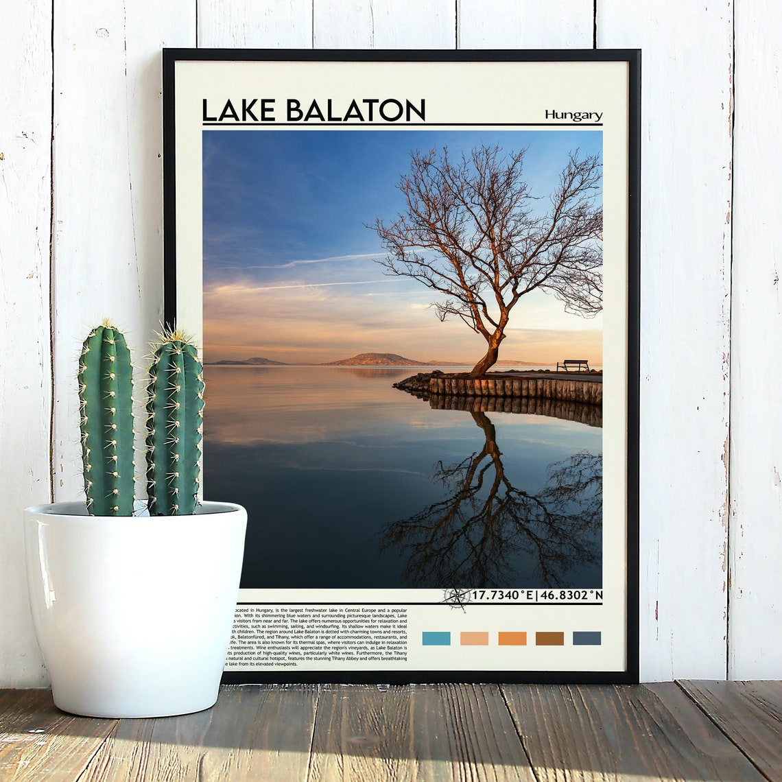Lake Balaton Print Lake Balaton Poster Lake Balaton Wall Art Lake Balaton Travel Lake Balaton Art Print Lake Balaton Art Hungary Print - Image 5