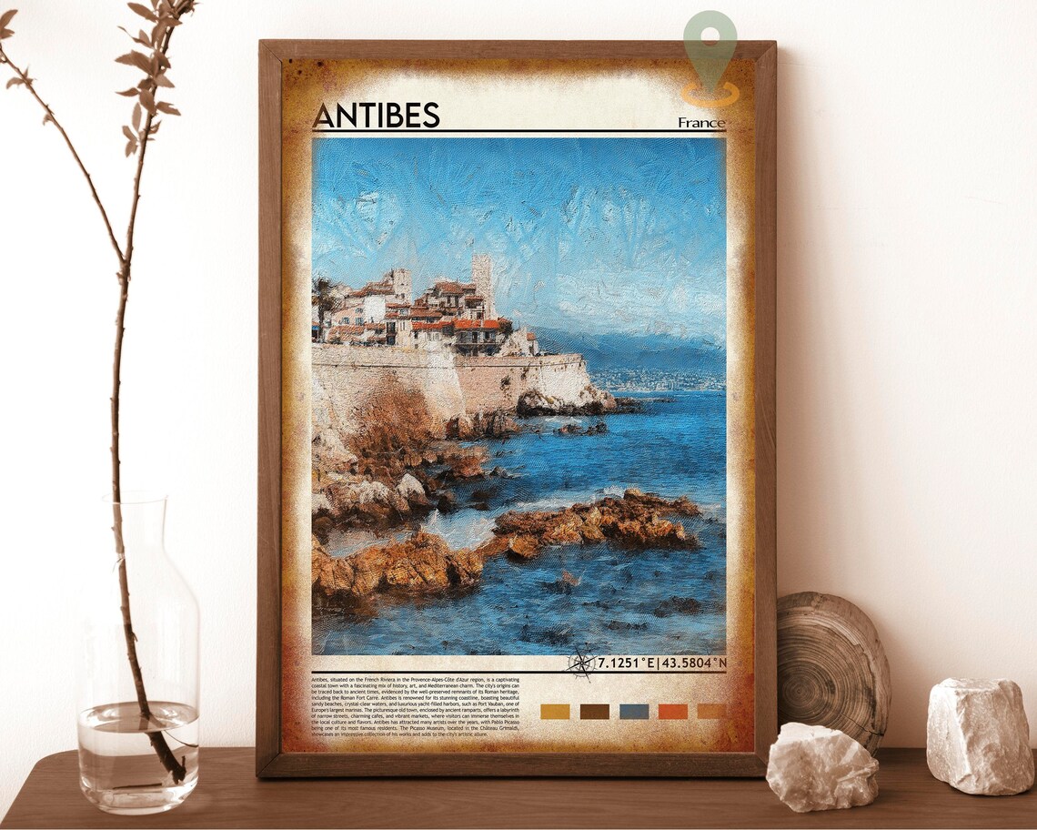 Antibes Print Antibes Poster Antibes Wall Art Antibes Travel Print Antibes Art Print Antibes Artwork Antibes Photo France Print - Image 6
