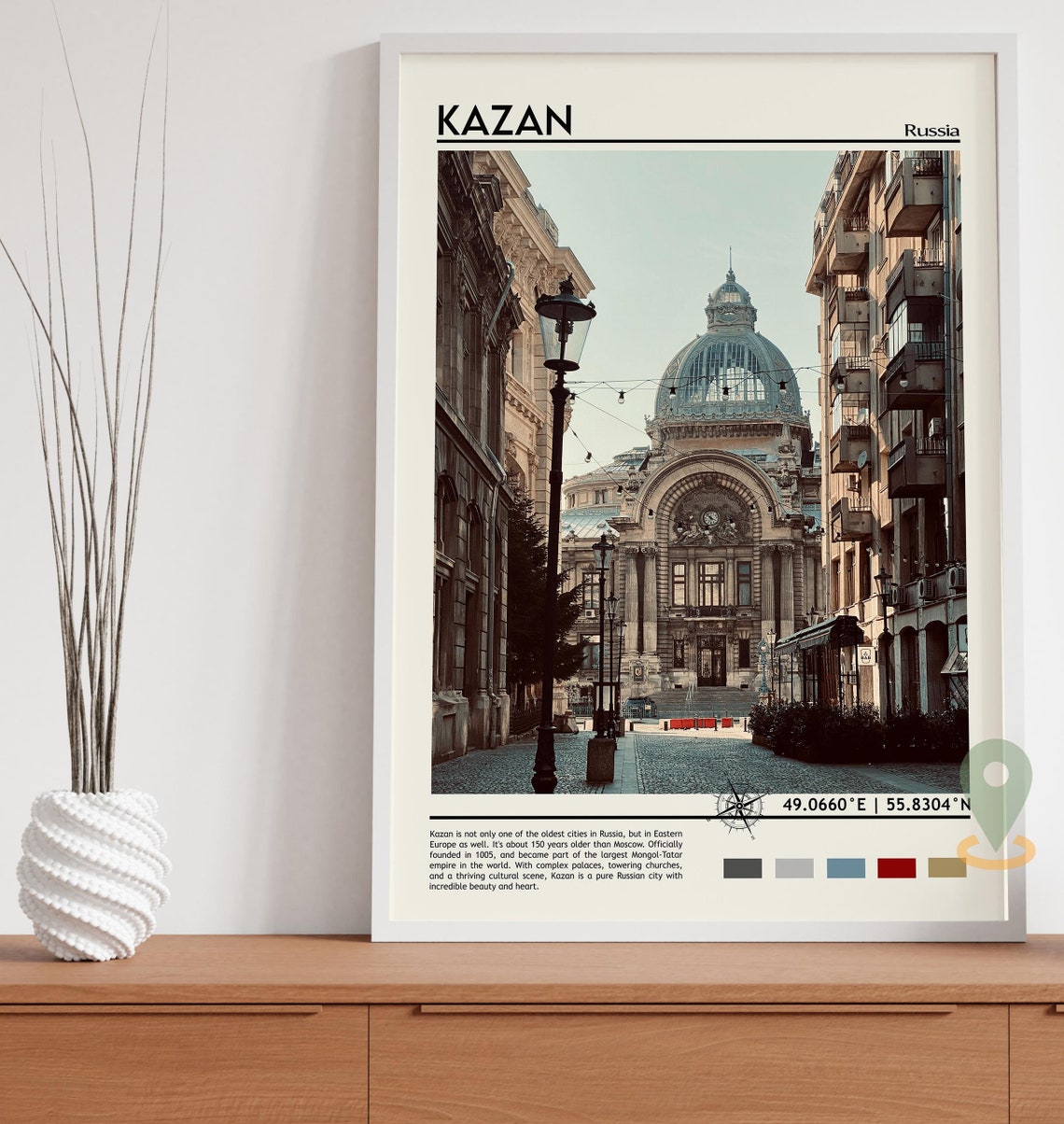 Kazan Print Kazan Poster Kazan Wall Art Kazan Travel Kazan Art Print Kazan Artwork Kazan Photo Kazan Russia Print Kazan Painting - Image 3