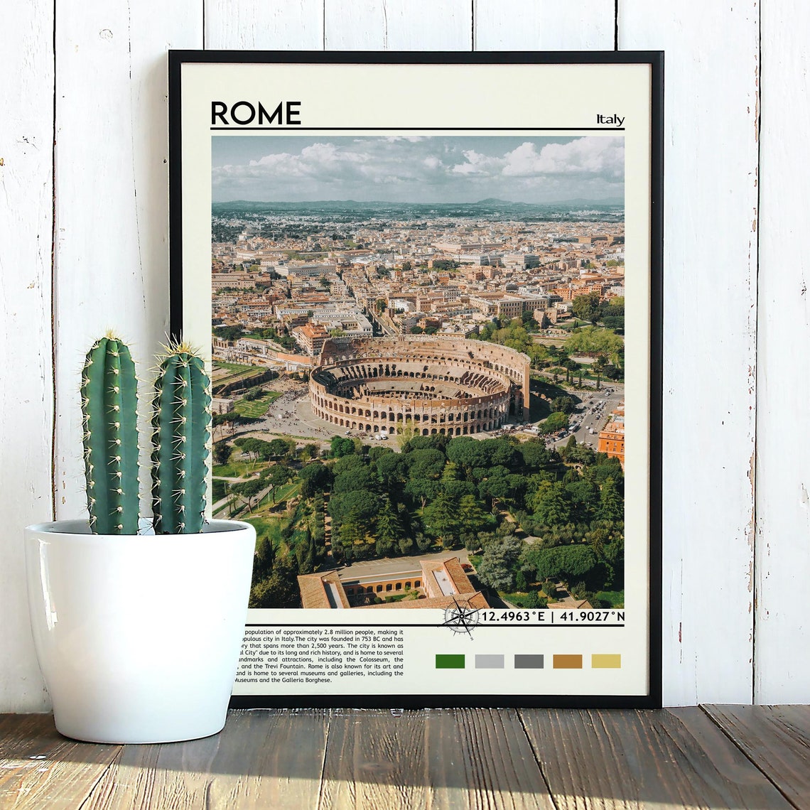 Rome Print Rome Poster Rome Wall Art Rome Travel Rome Art Print Rome Artwork Rome Photo Rome Italy Print Rome City Poster Italy - Image 3