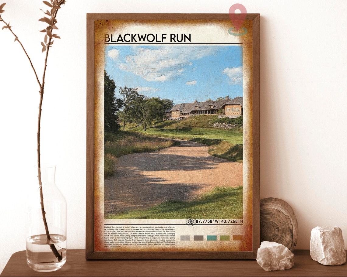 Blackwolf Run Golf Course Kohler Wisconsin Fairway Lodge Poster - Image 6