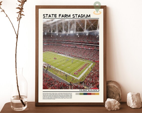 State Farm Stadium Arizona Cardinals Football Game Day Poster