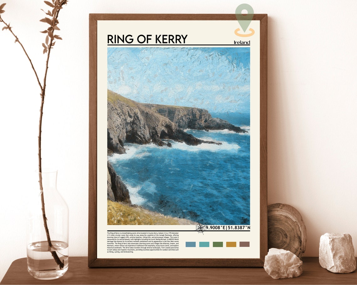 Ring Of Kerry Print Ring Of Kerry Poster Ring Of Kerry Wall Art Ring Of Kerry Travel Print Ring Of Kerry Art Print Ring Of Kerry Art