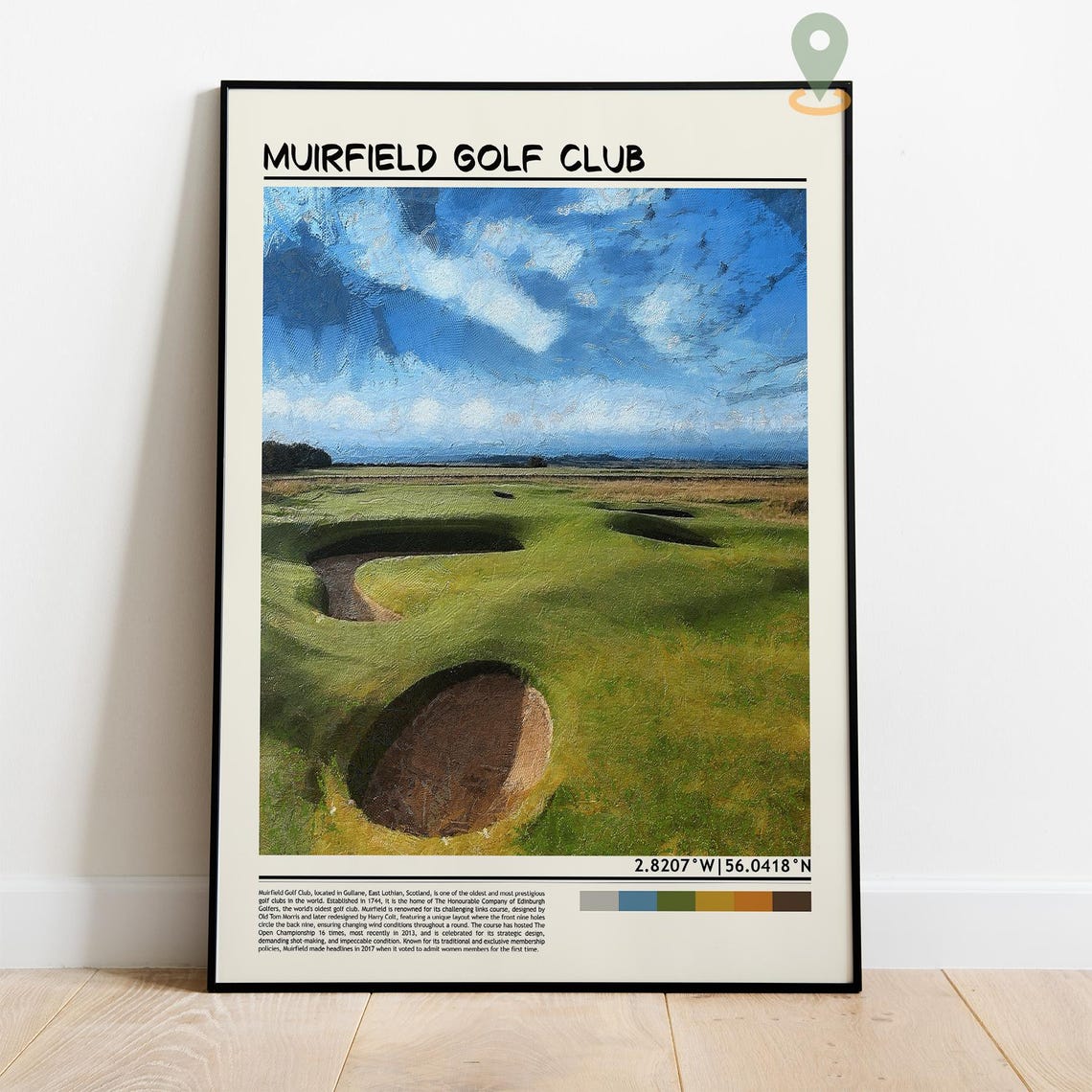 Muirfield Village Golf Club Muirfield Village Print Muirfield Village Poster Muirfield Village Wall Art Muirfield Village Art Print Golf - Image 4