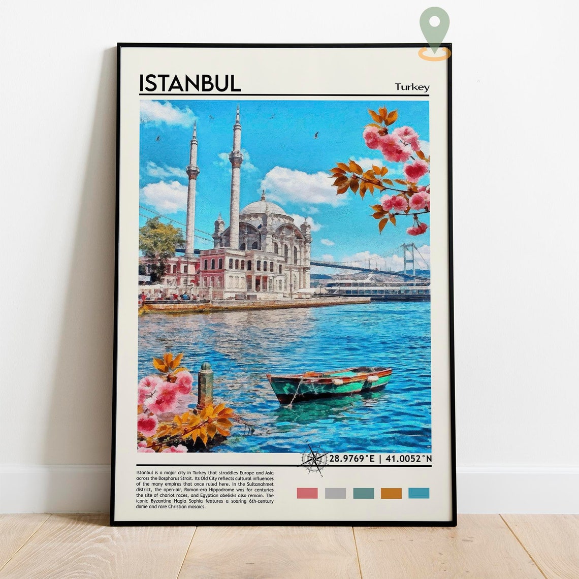 Istanbul Print Istanbul Poster Istanbul Wall Art Istanbul Travel Istanbul Art Print Istanbul Artwork Istanbul Photo Istanbul Turkey - Image 2