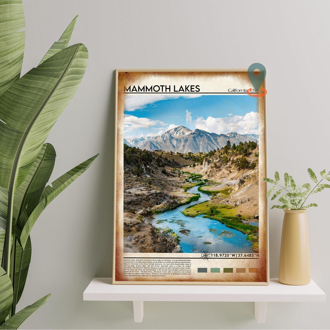 Mammoth Lakes California Sierra Creek Mountain View Photo Poster - Image 4