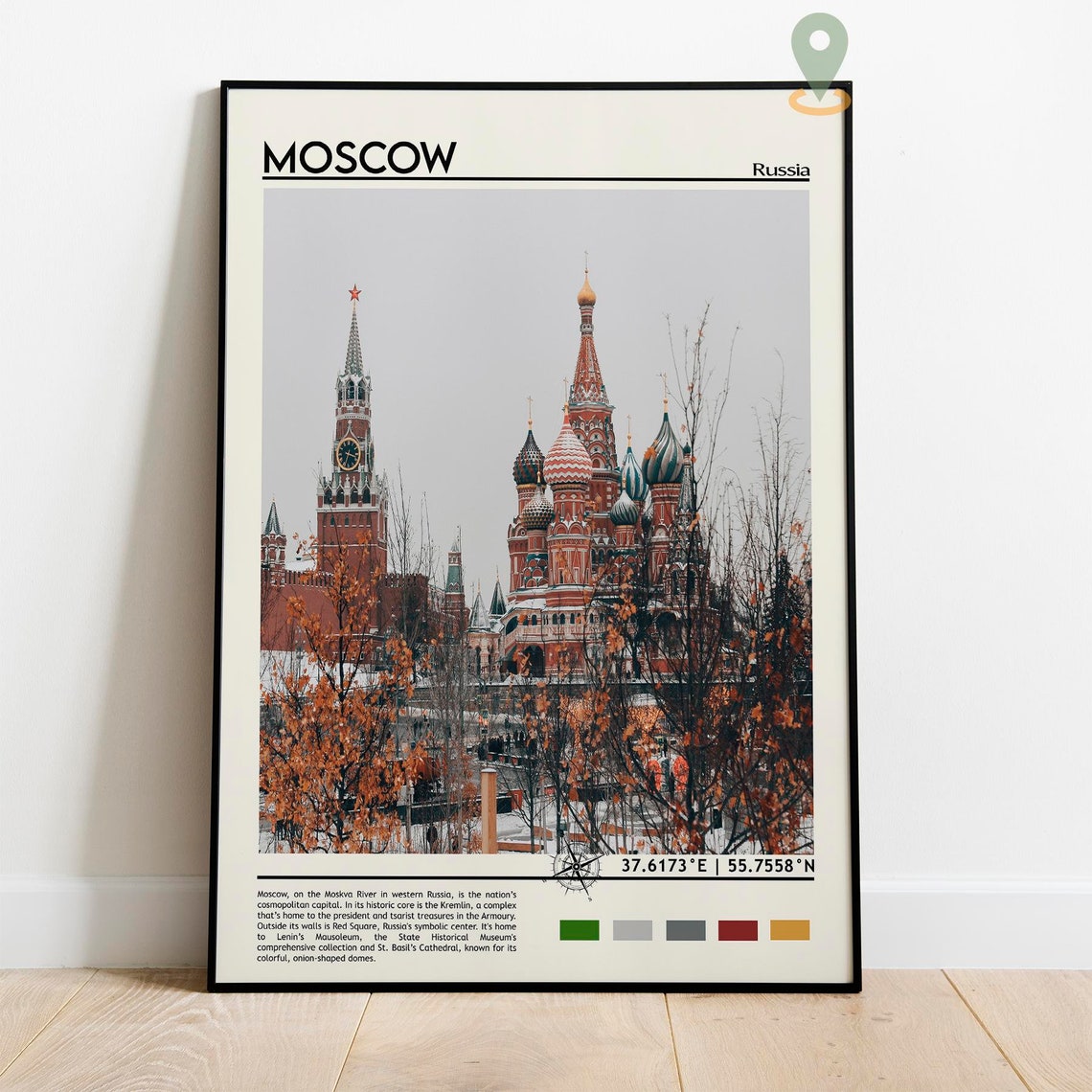 Moscow Print Moscow Poster Moscow Wall Art Moscow Travel Moscow Art Print Moscow Artwork Moscow Photo Moscow Russia Print Russia - Image 2