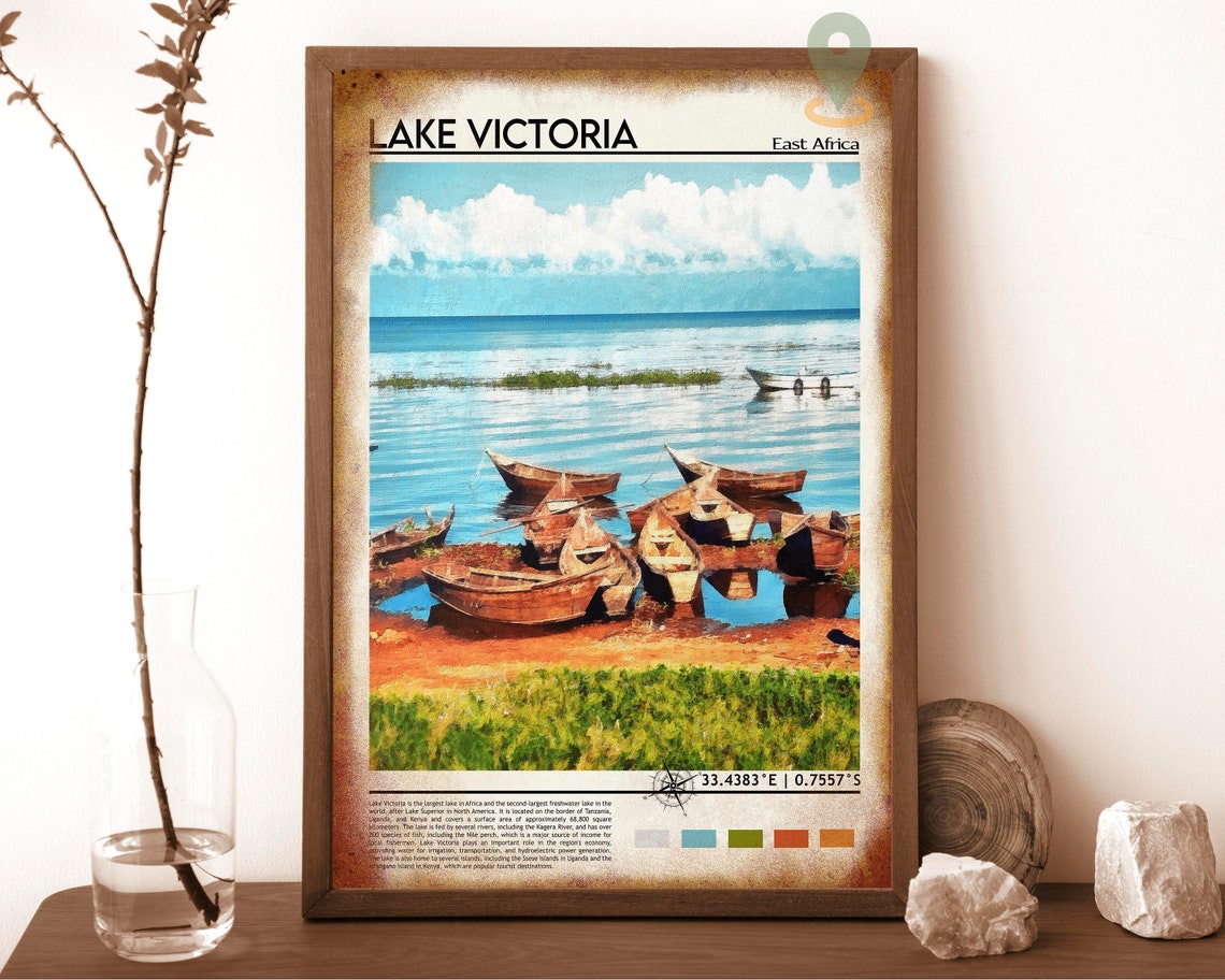 Lake Victoria Print Lake Victoria Art Lake Victoria Poster Lake Victoria Photo Lake Victoria Wall Art Lake Victoria Beach East Africa - Image 6
