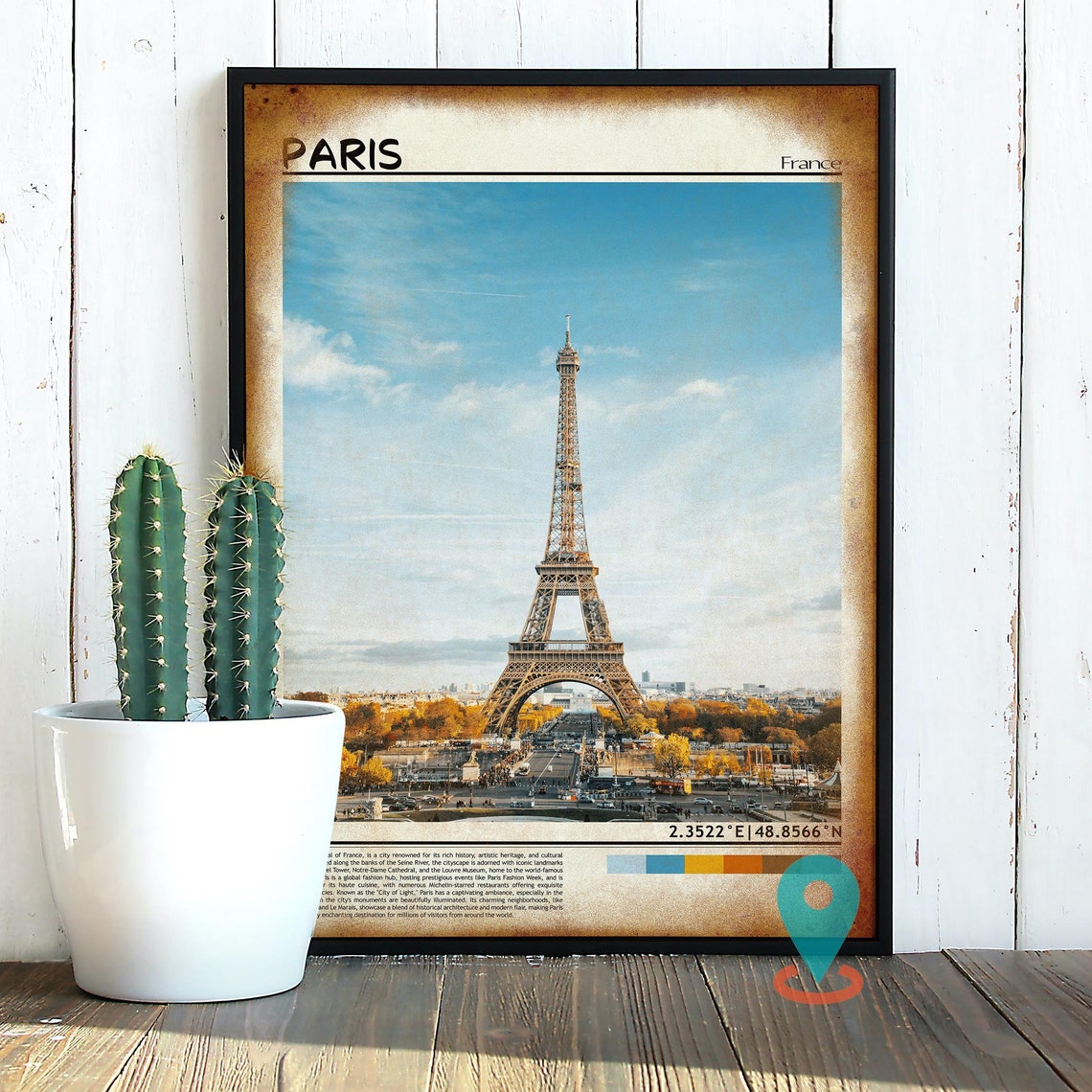 Paris Print Paris Art Paris Poster Paris Photo Paris Poster Print Paris Painting France Travel Poster Paris Wall Art Paris Cityscape - Image 2
