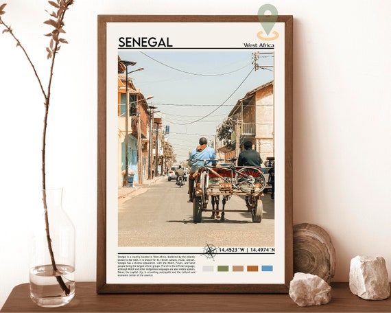 Senegal Print Senegal Photo Senegal Poster Senegal Painting Senegal Artwork Senegal City Dakar Poster Senegal Travel Gift Dakar City