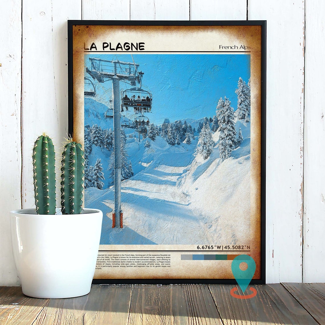 La Plagne Print La Plagne Wall Art La Plagne Poster La Plagne Photo La Plagne Poster Print La Plagne Wall Dcor La Plagne France - Image 2