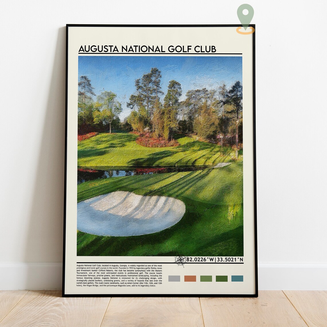 Augusta National Golf Club Georgia Fairway Masters Greens Poster - Image 2
