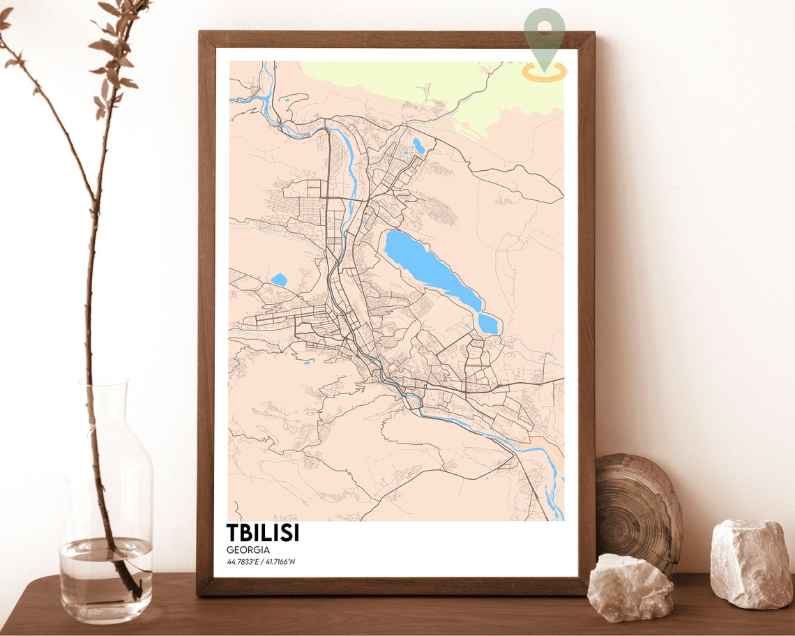 Tbilisi Map Tbilisi Map Print Tbilisi City Map Tbilisi Wall Art Tbilisi Travel Poster Tbilisi Poster Tbilisi Photo Tbilisi Georgia - Image 4