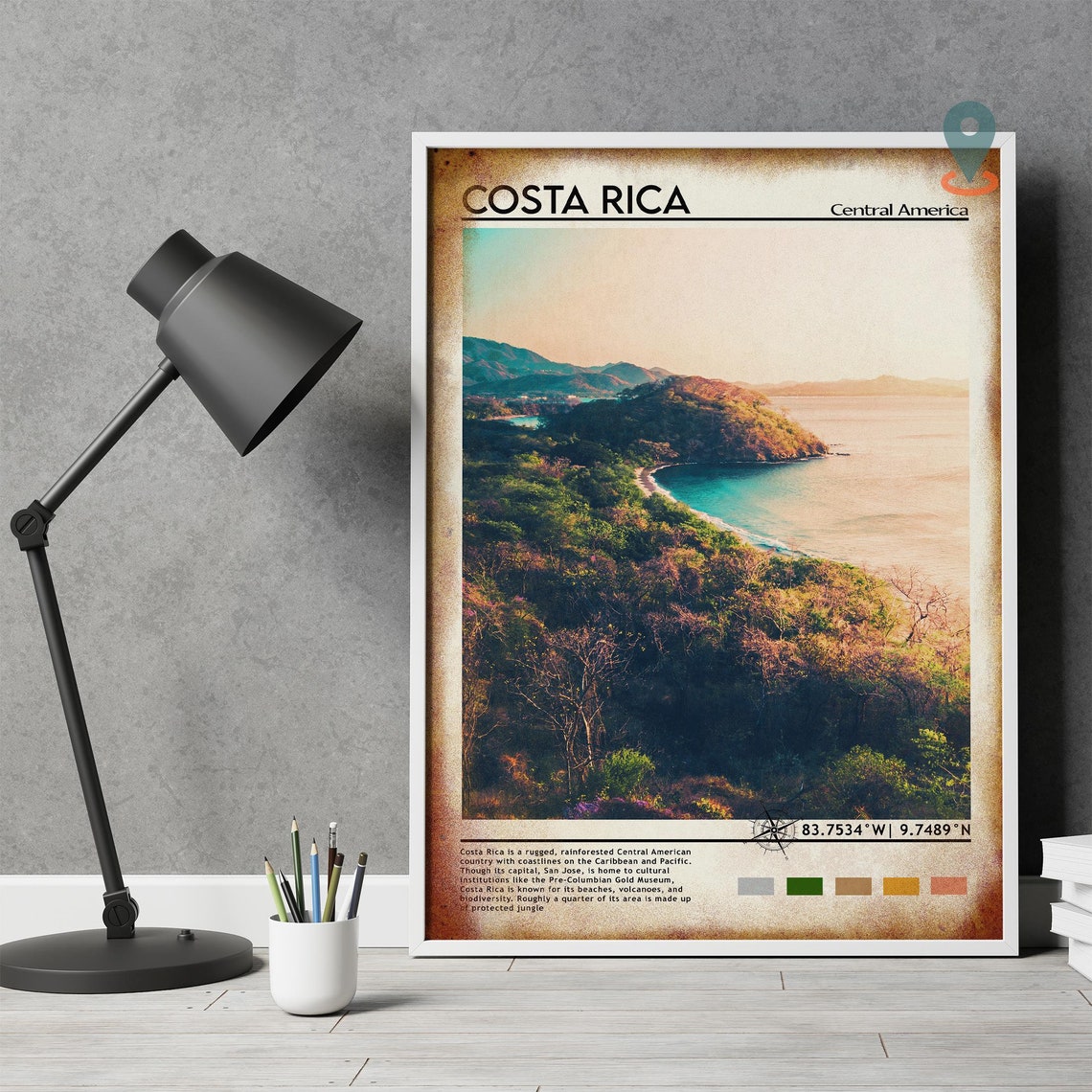 Costa Rica Print Vintage Poster Costa Rica Art Costa Rica Poster Costa Rica Photo Costa Rica Poster Print San Jos Poster Travel Gift - Image 5