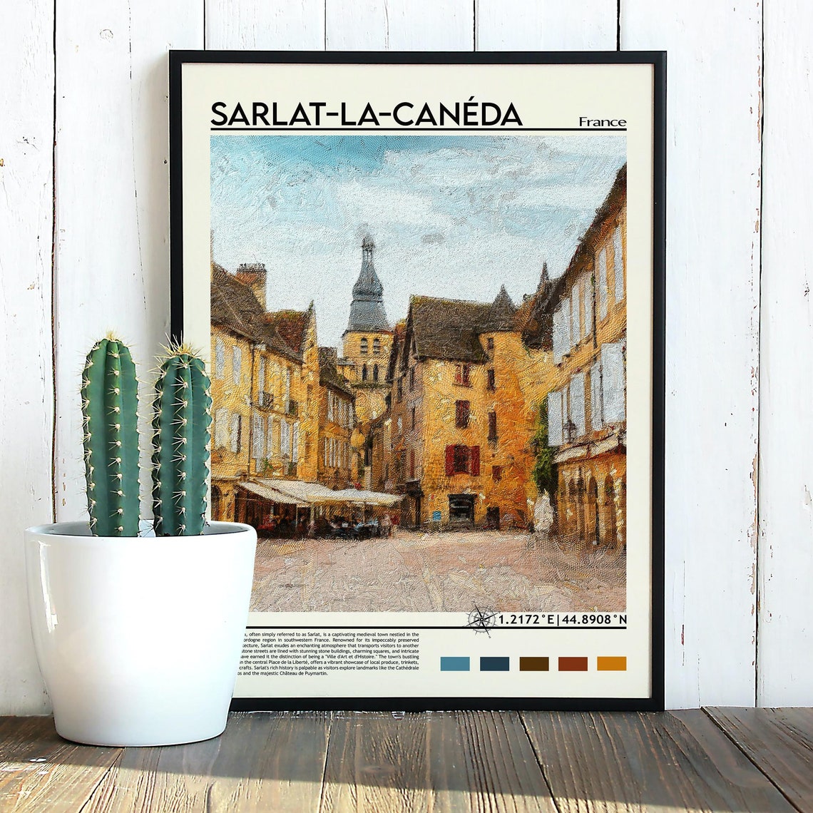 Sarlat La Canda Print Sarlat La Canda Wall Art Sarlat La Canda Poster Sarlat La Canda Photo Sarlat La Canda Travel France Poster - Image 3