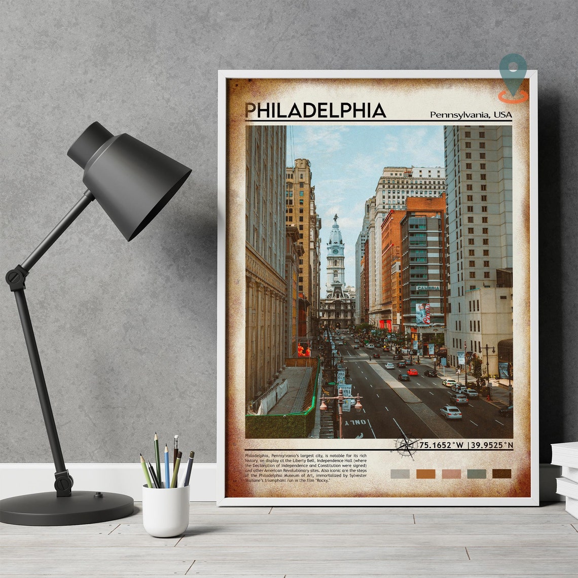 Philadelphia Print Philadelphia Art Philadelphia Poster Philadelphia Photo Philadelphia Poster Print Philadelphia City Pennsylvania - Image 4