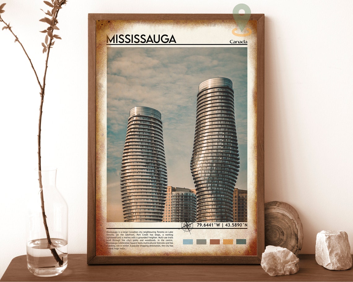 Mississauga Print Mississauga Poster Mississauga Wall Art Mississauga Travel Mississauga Art Print Mississauga Canada Print Ontario - Image 6