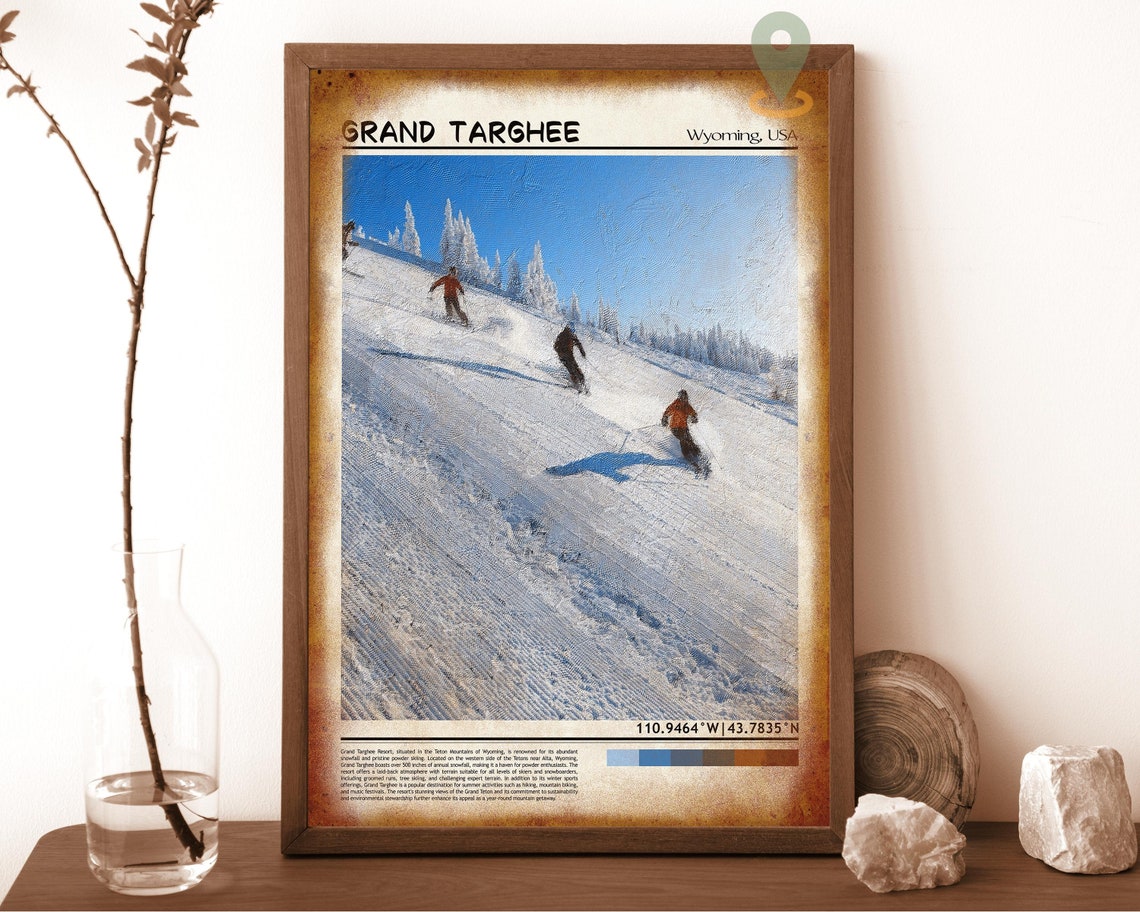 Grand Targhee Print Grand Targhee Wall Art Grand Targhee Poster Grand Targhee Photo Grand Targhee Poster Print Grand Targhee Wyoming - Image 6