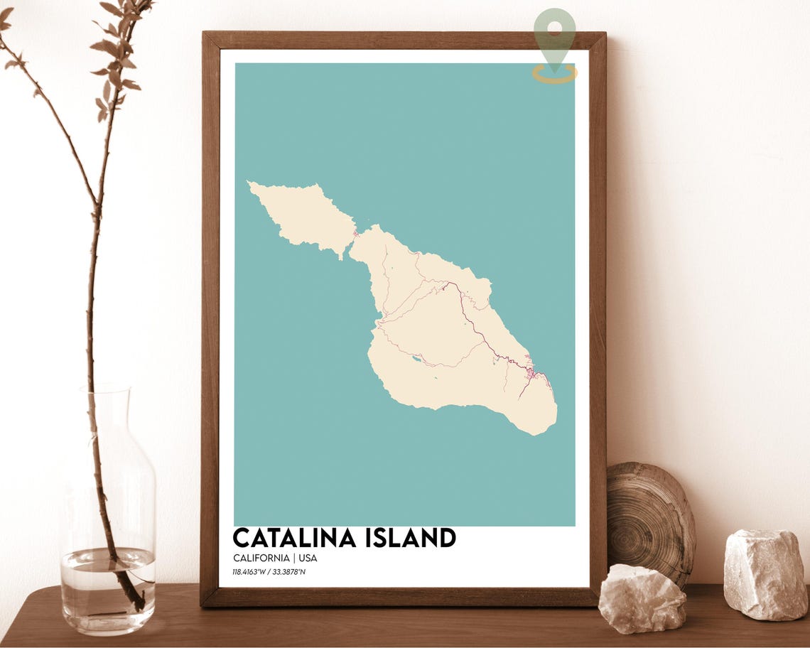 Catalina Island Print Catalina Island Wall Art Catalina Island Poster Catalina Island Photo Catalina Island California Avalon Poster - Image 2