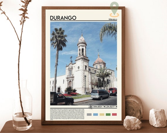 Durango Print Durango Poster Durango Wall Art Durango Travel Durango Art Print Durango Artwork Durango Photo Durango Mexico Print