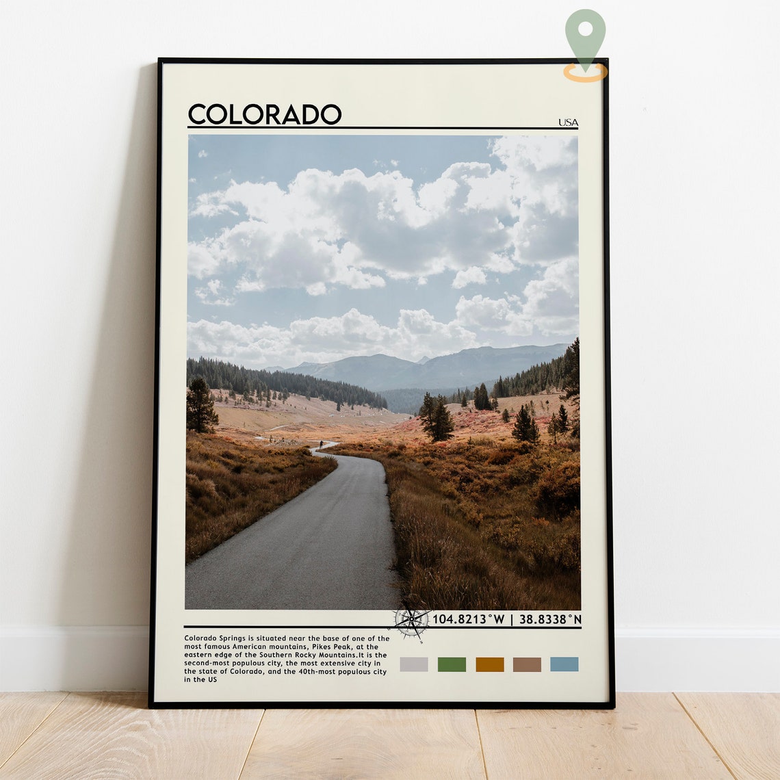 Colorado USA Rocky Mountain Road Scenic Drive Landscape Poster - Image 5