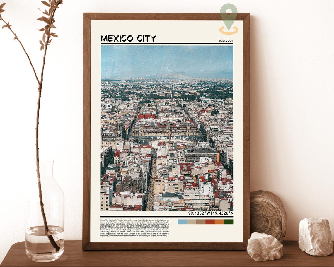 Mexico City Print Mexico City Wall Art Mexico City Poster Mexico City Photo Mexico City Poster Print Mexico City Travel Poster