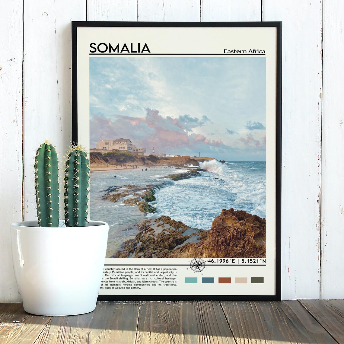 Somalia Print Somalia Art Somalia Poster Somalia Photo Somalia Poster Print Somalia Painting Mogadishu Travel Poster Somalia Artwork - Image 5