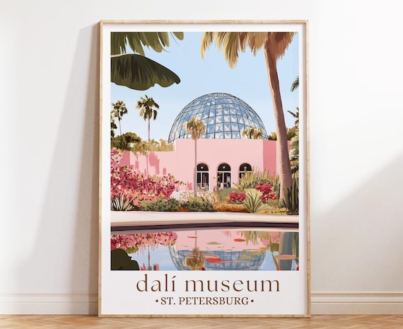 Dali Museum St Petersburg Florida Surrealist Palms Glass Dome Poster