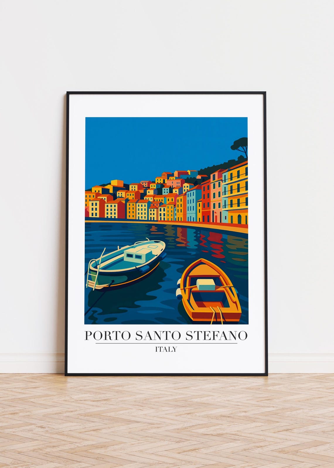 Porto Santo Stefano Italy Travel Poster