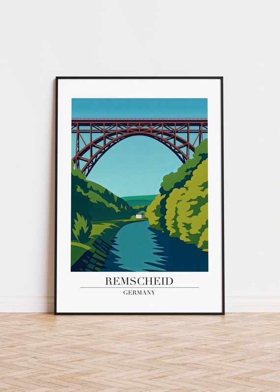 Remscheid Germany Poster City Illustration Art Print