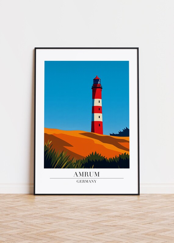 Amrum Germany Modern Travel Poster