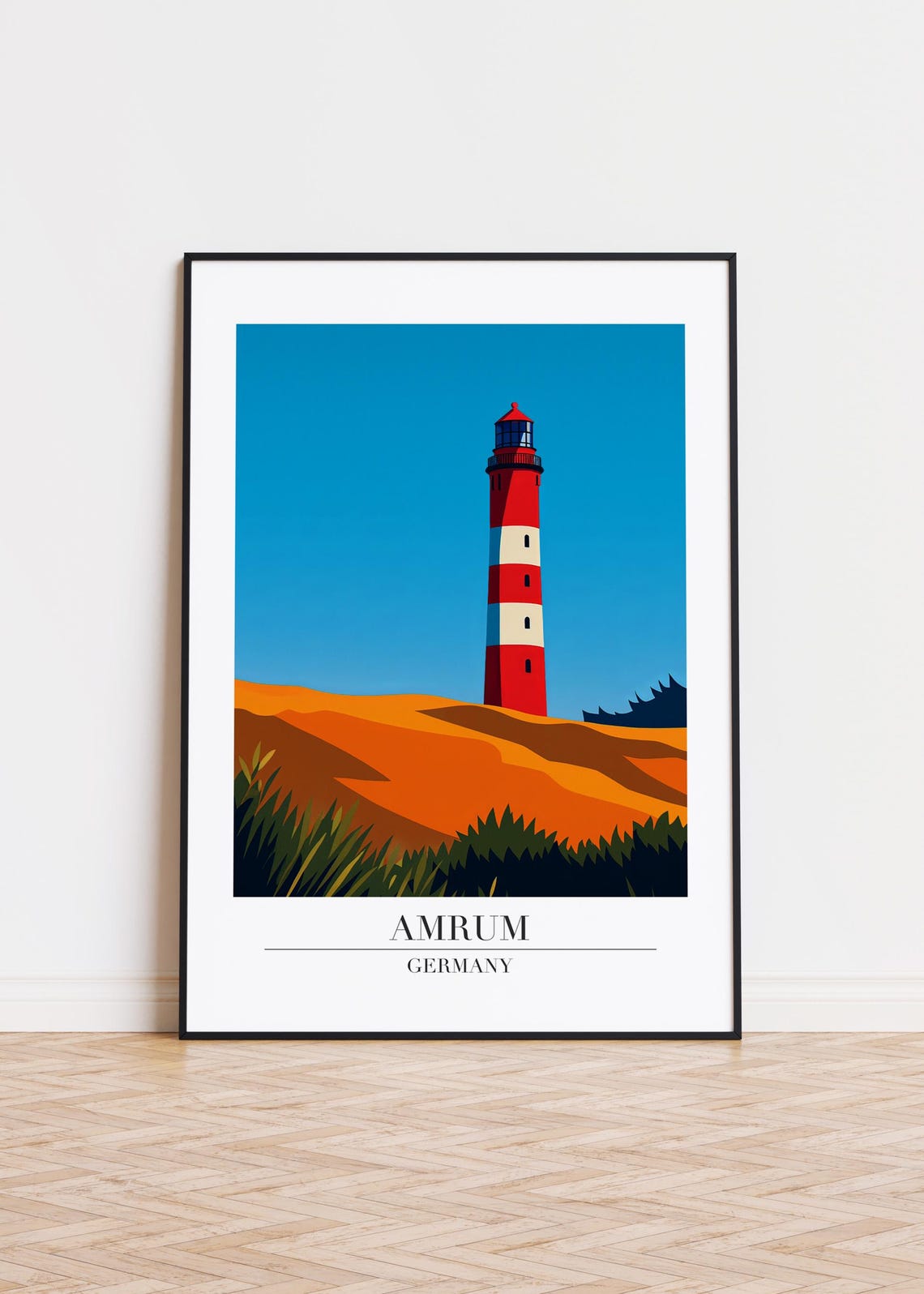 Amrum Germany Modern Travel Poster