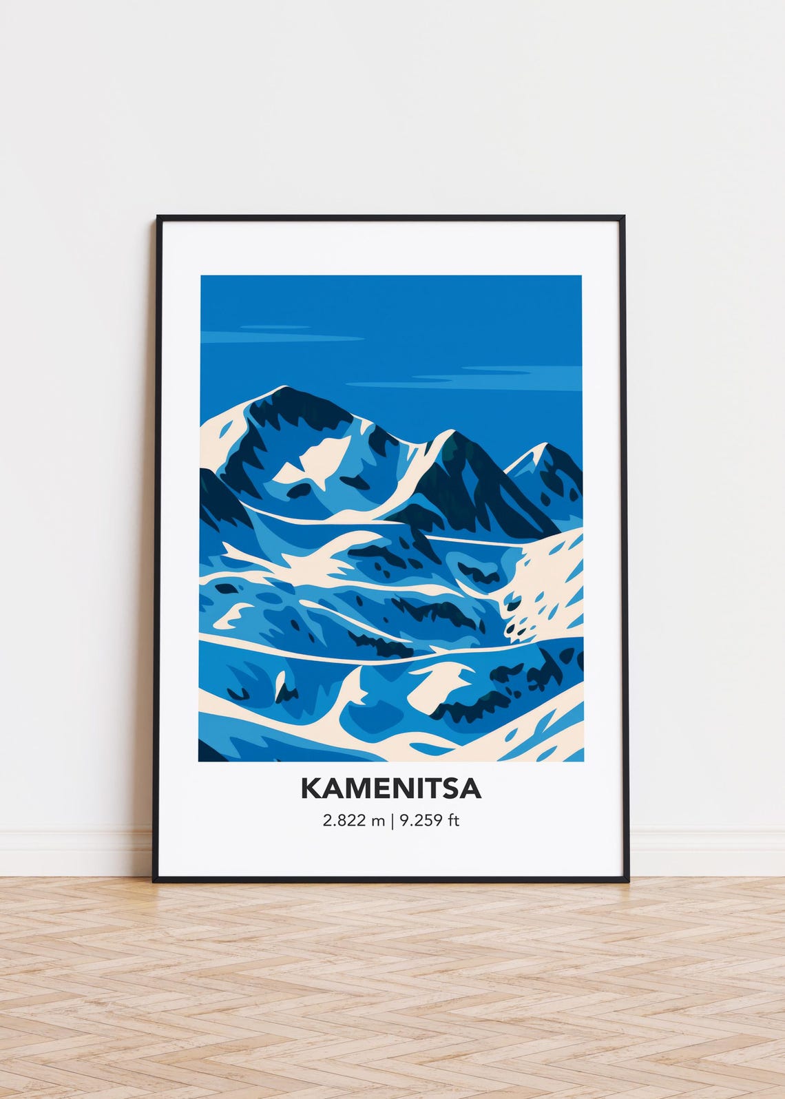 Kamenitsa Mountain Print Modern Minimalist Art Poster