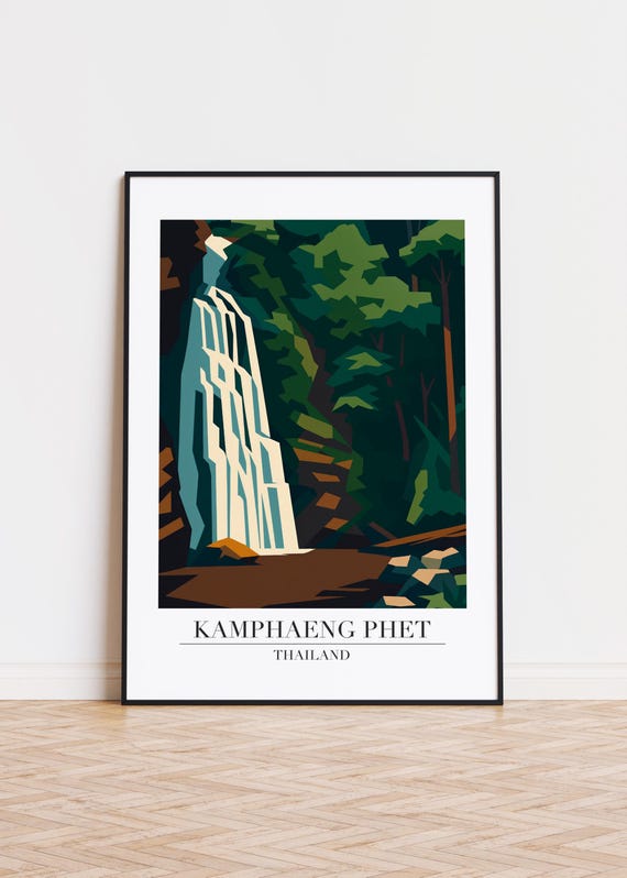 Kamphaeng Phet Poster City Skyline Art Print