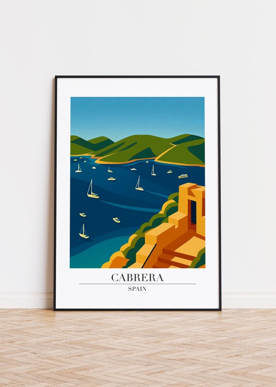 Cabrera Spain Poster Modern Illustration Art Print