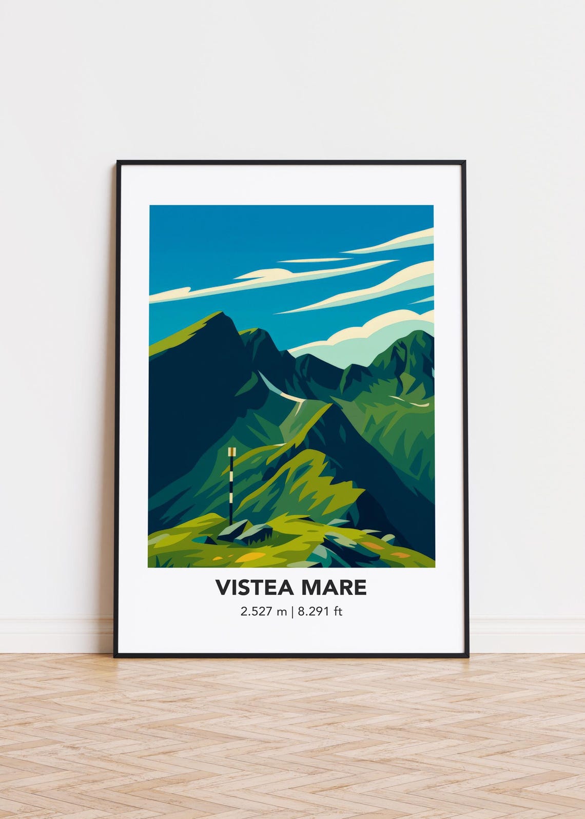 Mountain Art Poster Modern Minimalist Print