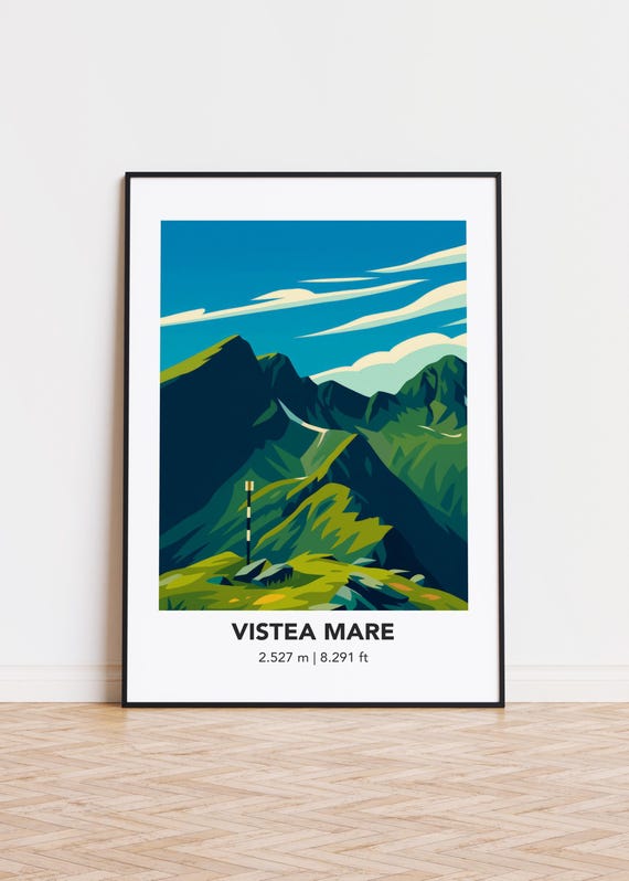 Mountain Art Poster Modern Minimalist Print