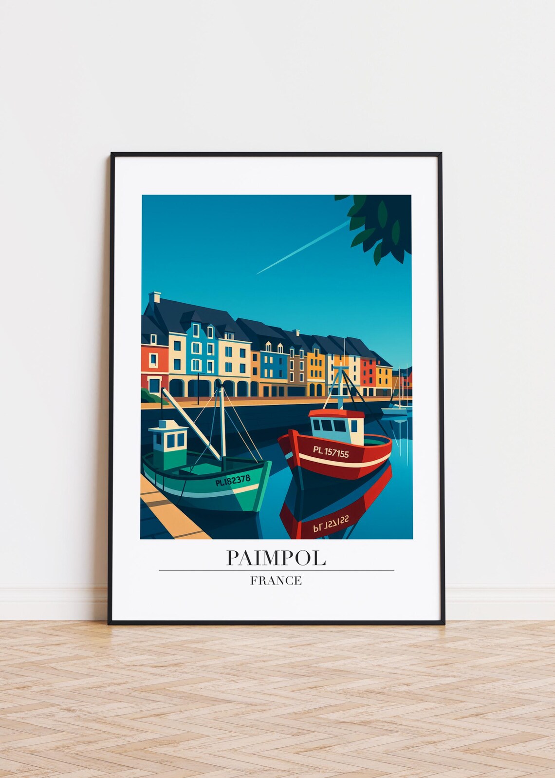 Paimpol France Modern Travel Poster